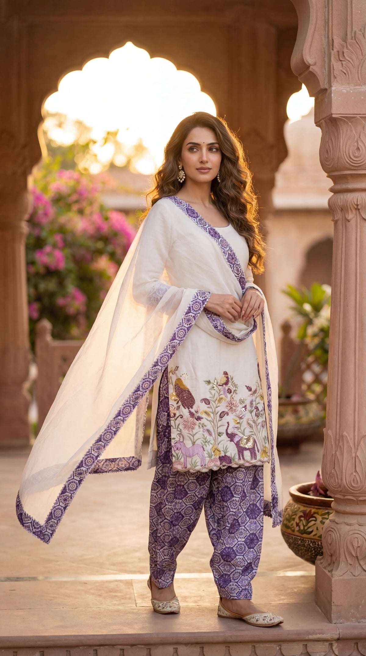 Pure Cotton Unstitched Dress Material for Women