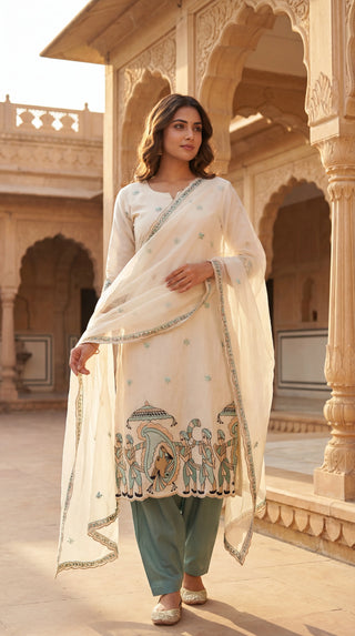 Unstitched Cotton Dress Material for Women | Pure Cotton Salwar Suit Material with Dupatta